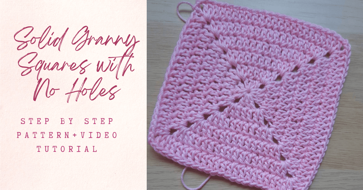 The Easiest Solid Granny Square – Crochet Tutorial with Video